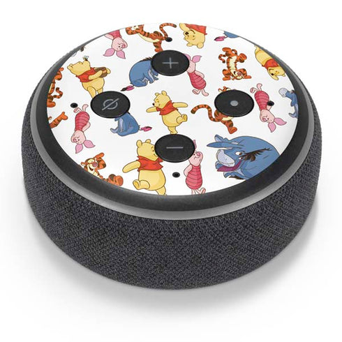 Disney Winnie the Pooh Character Pattern Amazon Echo Dot Skin