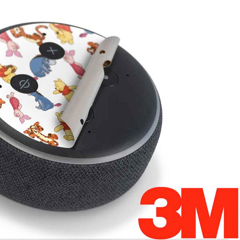 Disney Winnie the Pooh Character Pattern Amazon Echo Dot Skin