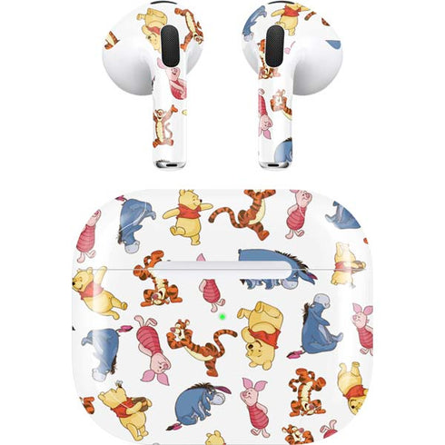 Disney Winnie the Pooh Character Pattern Apple AirPods (3rd Gen 2021) Skin