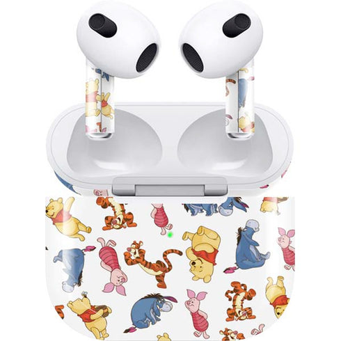 Disney Winnie the Pooh Character Pattern Apple AirPods (3rd Gen 2021) Skin