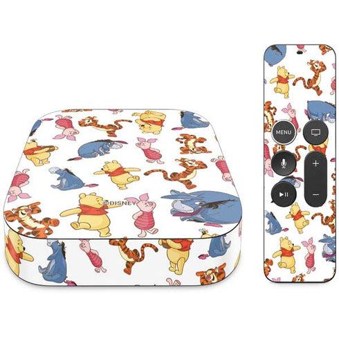 Disney Winnie the Pooh Character Pattern Apple TV Skin