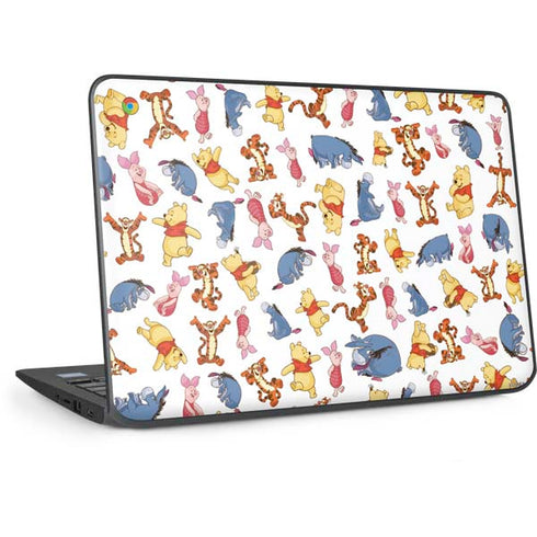 Disney Winnie the Pooh Character Pattern HP Chromebook Skin