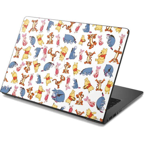 Disney Winnie the Pooh Character Pattern Dell Chromebook Skin
