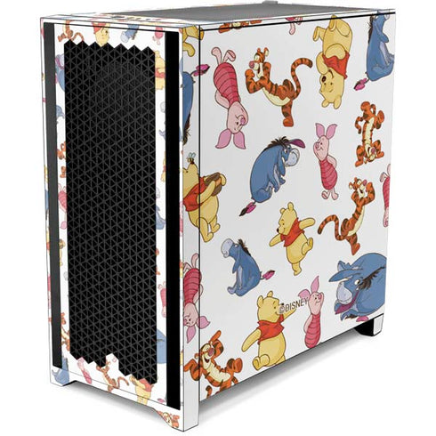 Disney Winnie the Pooh Character Pattern Corsair 4000D Tempered Glass Mid-Tower ATX Case Skin