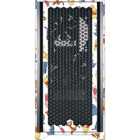 Disney Winnie the Pooh Character Pattern Corsair 4000D Tempered Glass Mid-Tower ATX Case Skin