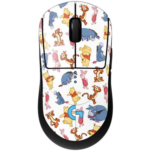 Disney Winnie the Pooh Character Pattern G Pro Wireless Gaming Mouse Skin