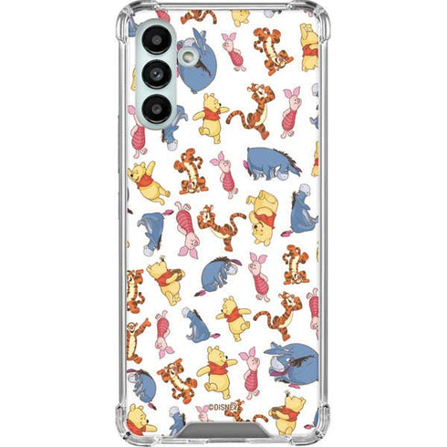 Disney Winnie the Pooh Character Pattern Galaxy A13 5G Clear Case
