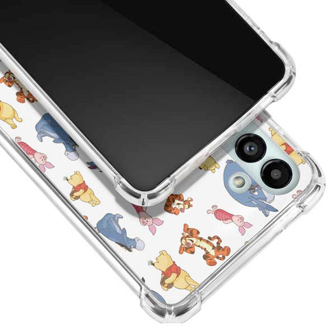 Disney Winnie the Pooh Character Pattern Galaxy A13 5G Clear Case