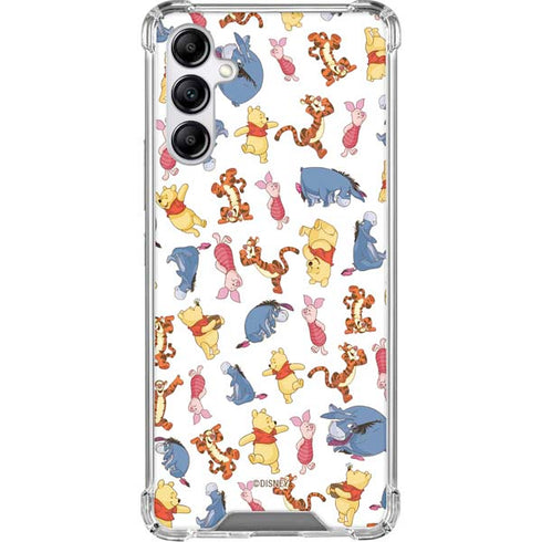 Disney Winnie the Pooh Character Pattern Galaxy A15 5G Clear Case