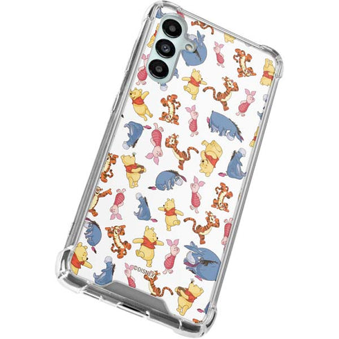 Disney Winnie the Pooh Character Pattern Galaxy A15 5G Clear Case
