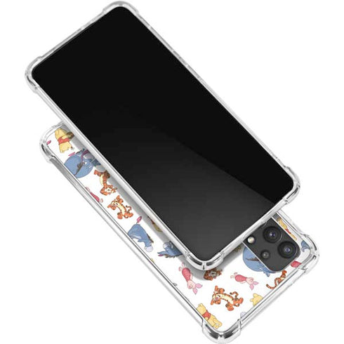 Disney Winnie the Pooh Character Pattern Galaxy A32 5G Clear Case