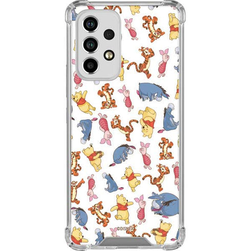 Disney Winnie the Pooh Character Pattern Galaxy A53 5G Clear Case