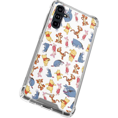 Disney Winnie the Pooh Character Pattern Galaxy A54 5G Clear Case