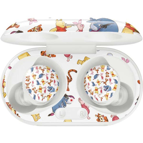 Disney Winnie the Pooh Character Pattern Galaxy Buds Plus Skin