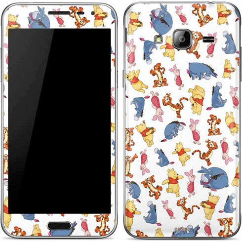 Disney Winnie the Pooh Character Pattern Galaxy J3 Skin