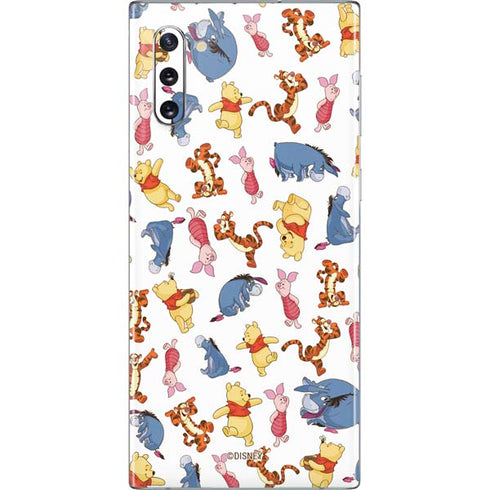 Disney Winnie the Pooh Character Pattern Galaxy Note 10 Skin
