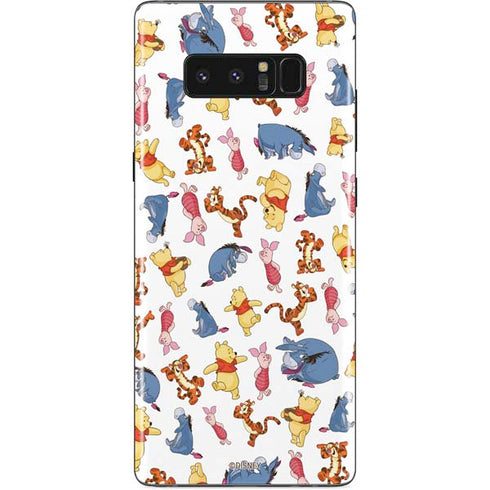 Disney Winnie the Pooh Character Pattern Galaxy Note 8 Skin
