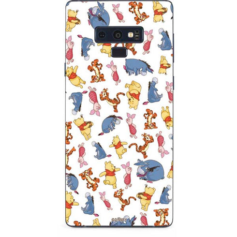 Disney Winnie the Pooh Character Pattern Galaxy Note 9 Skin