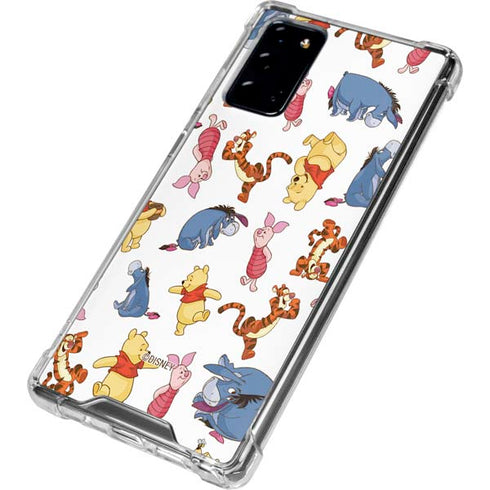 Disney Winnie the Pooh Character Pattern Galaxy Note20 5G Clear Case