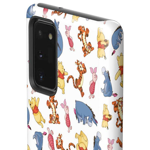 Disney Winnie the Pooh Character Pattern Galaxy Note20 5G Pro Case