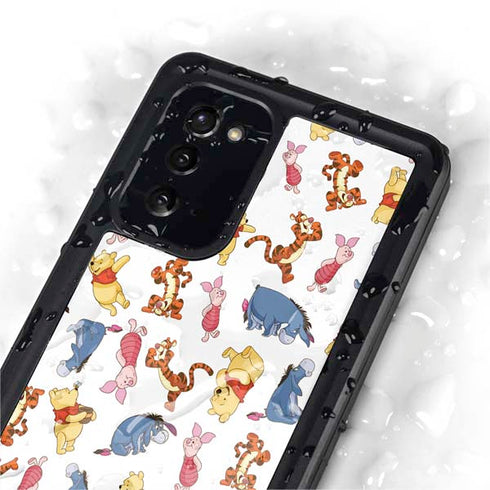 Disney Winnie the Pooh Character Pattern Galaxy Note20 5G Waterproof Case