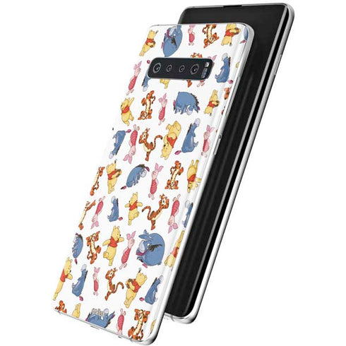 Disney Winnie the Pooh Character Pattern Galaxy S10 Plus Skin