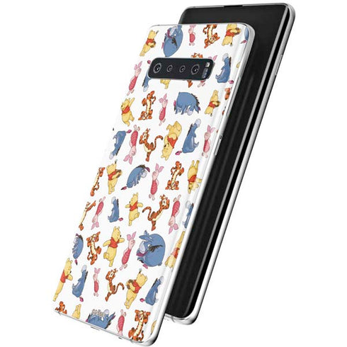 Disney Winnie the Pooh Character Pattern Galaxy S10 Skin