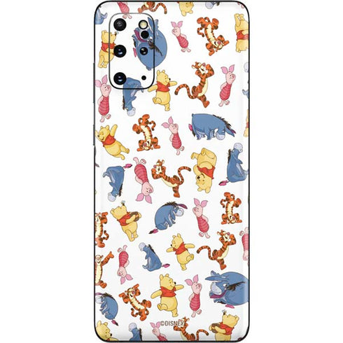 Disney Winnie the Pooh Character Pattern Galaxy S20 Plus Skin