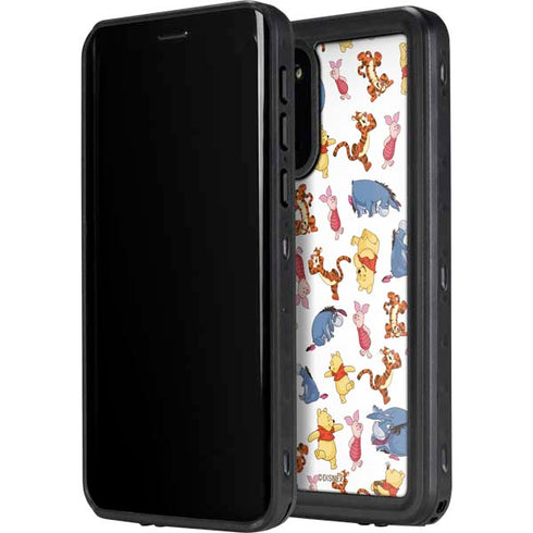 Disney Winnie the Pooh Character Pattern Galaxy S20 Plus Waterproof Case