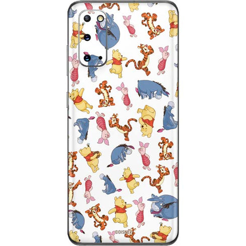 Disney Winnie the Pooh Character Pattern Galaxy S20 Skin