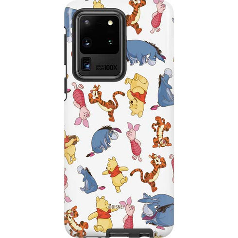 Disney Winnie the Pooh Character Pattern Galaxy S20 Ultra 5G Pro Case