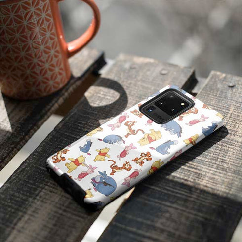 Disney Winnie the Pooh Character Pattern Galaxy S20 Ultra 5G Pro Case