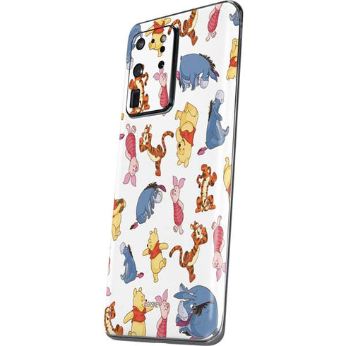 Disney Winnie the Pooh Character Pattern Galaxy S20 Ultra 5G Skin