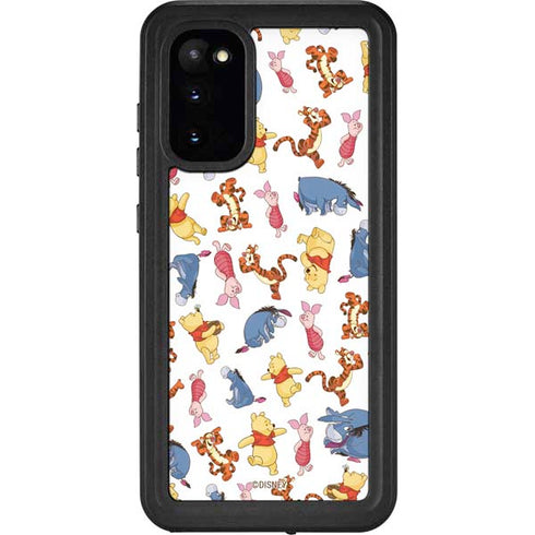 Disney Winnie the Pooh Character Pattern Galaxy S20 Waterproof Case