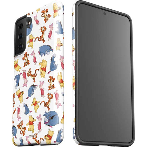Disney Winnie the Pooh Character Pattern Galaxy S21 FE Pro Case