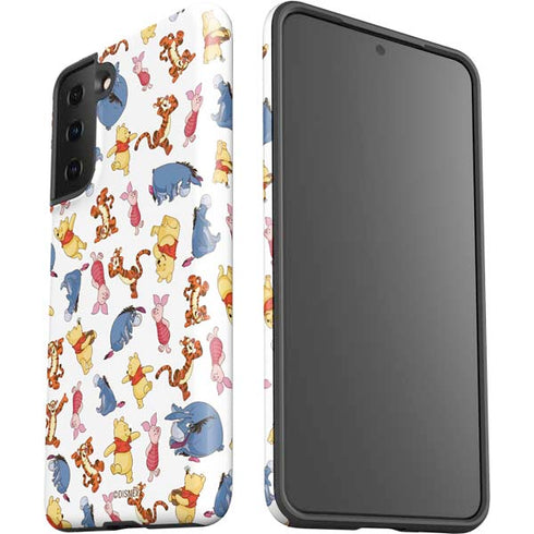 Disney Winnie the Pooh Character Pattern Galaxy S21 Plus 5G Pro Case