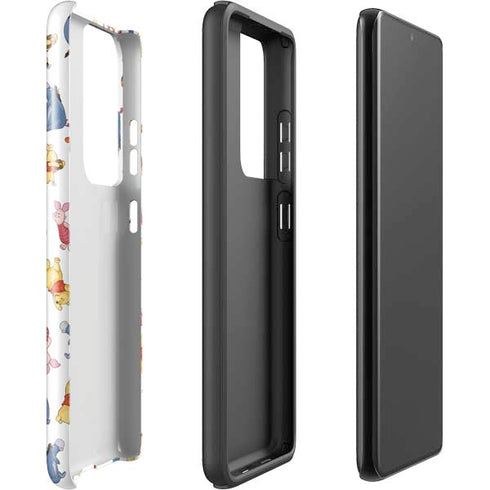 Disney Winnie the Pooh Character Pattern Galaxy S21 Ultra 5G Pro Case