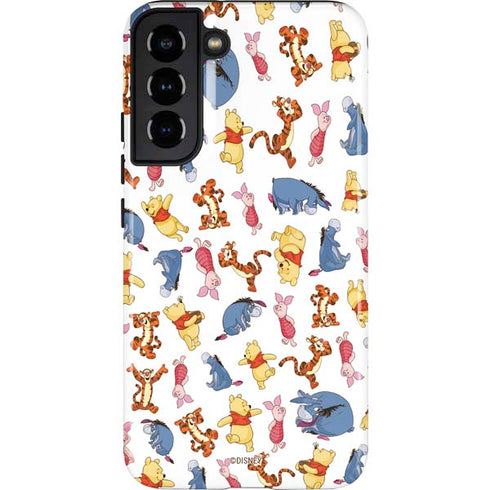 Disney Winnie the Pooh Character Pattern Galaxy S22 Plus Pro Case