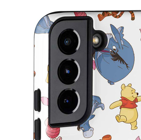 Disney Winnie the Pooh Character Pattern Galaxy S22 Plus Pro Case