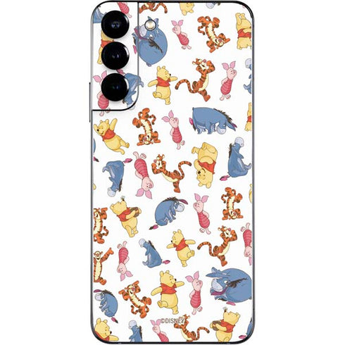 Disney Winnie the Pooh Character Pattern Galaxy S22 Plus Skin