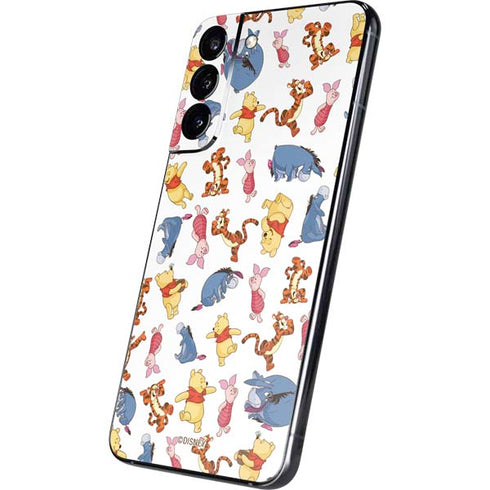 Disney Winnie the Pooh Character Pattern Galaxy S22 Plus Skin