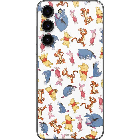 Disney Winnie the Pooh Character Pattern Galaxy S23 Plus Skin