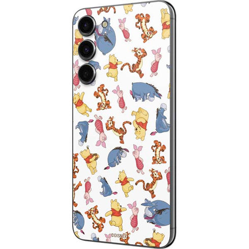Disney Winnie the Pooh Character Pattern Galaxy S23 Plus Skin