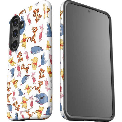 Disney Winnie the Pooh Character Pattern Galaxy S24 Plus Impact Case