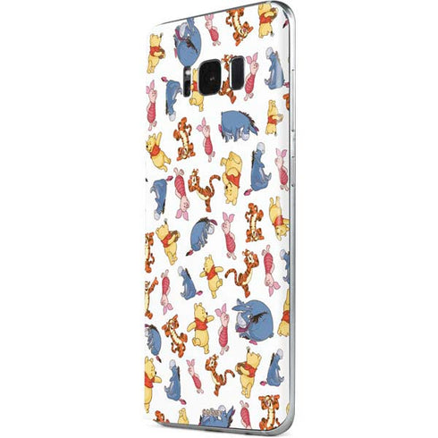 Disney Winnie the Pooh Character Pattern Galaxy S8 Plus Skin