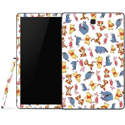 Disney Winnie the Pooh Character Pattern Samsung Galaxy Tab Skin