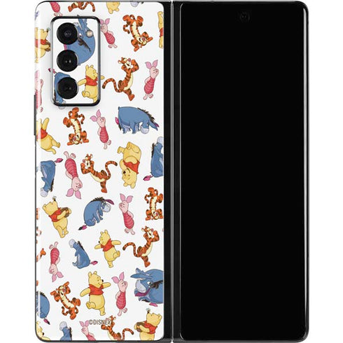 Disney Winnie the Pooh Character Pattern Galaxy Z Fold2 5G Skin
