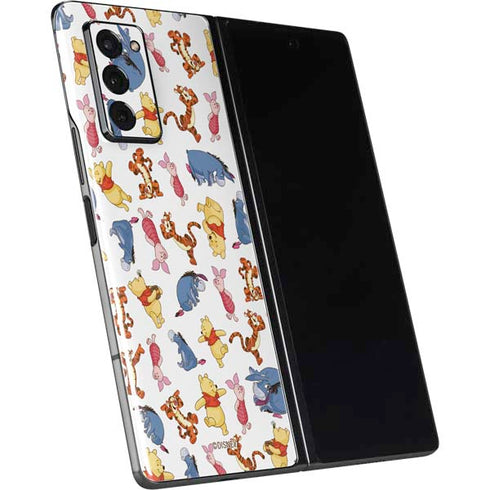 Disney Winnie the Pooh Character Pattern Galaxy Z Fold2 5G Skin
