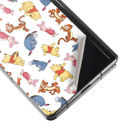 Disney Winnie the Pooh Character Pattern Galaxy Z Fold2 5G Skin