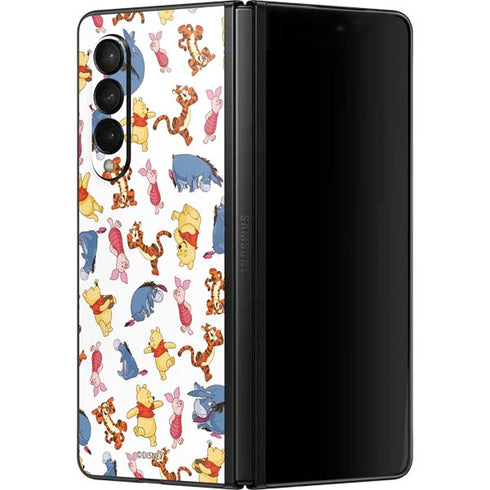 Disney Winnie the Pooh Character Pattern Galaxy Z Fold3 5G Skin